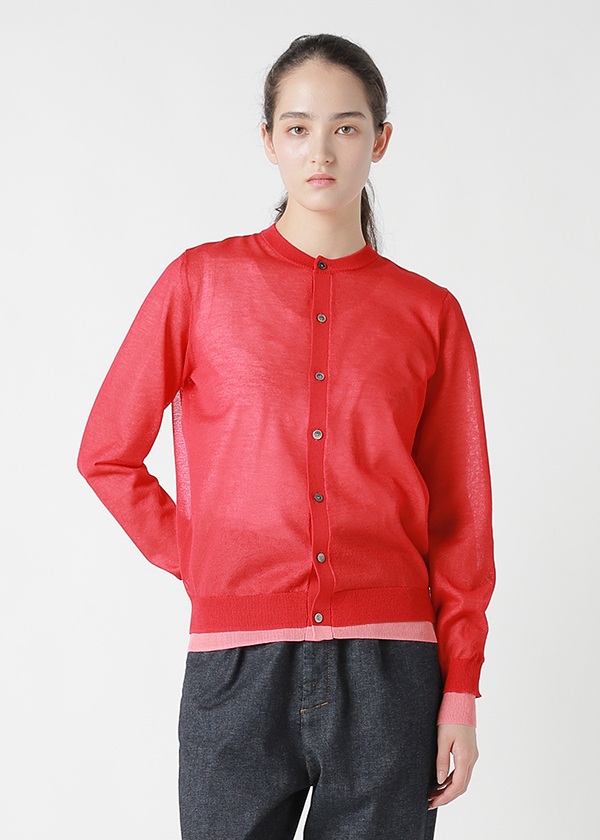 ZUCCa / DOUBLE SHEER KNIT / カーディガン