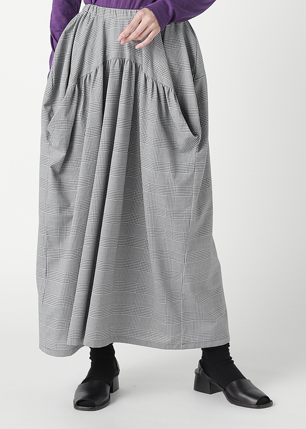 ZUCCa / GLEN CHECK JERSEY / スカート