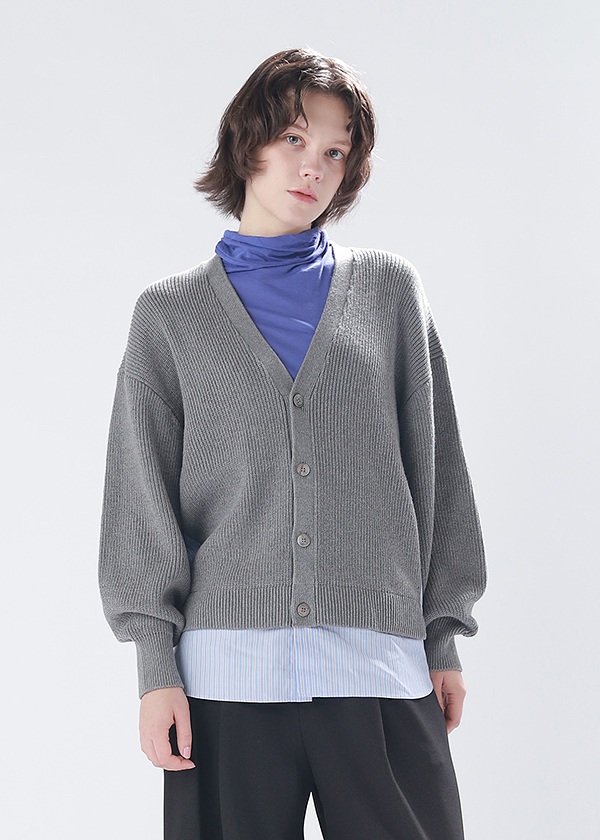 <先行予約> ZUCCa / TEXTURED COTTON KNIT / カーディガン