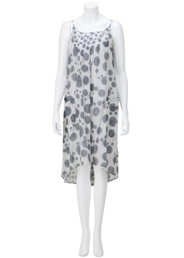 Cat's TSUMORI CHISATO / あしあとドットシャツ / ワンピース off white(02)