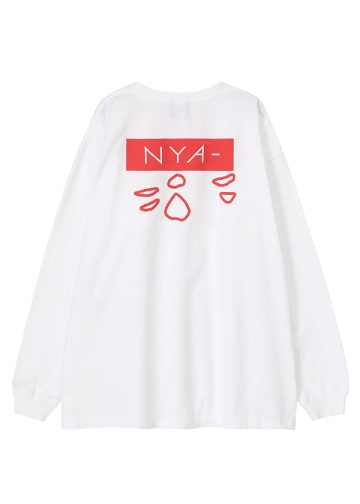 NYA- / (O) BACK NYA-? T / ロングスリーブTシャツ