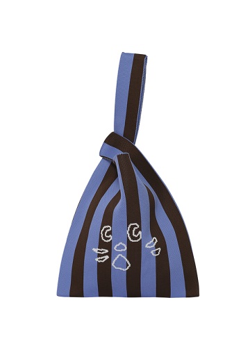 <先行予約> NYA- / STRIPED ONE HANDLE KNIT BAG / バッグ