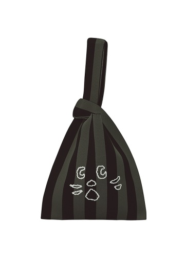 <先行予約> NYA- / STRIPED ONE HANDLE KNIT BAG / バッグ