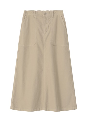 Plantation / (O) コットンライトスエード / スカート