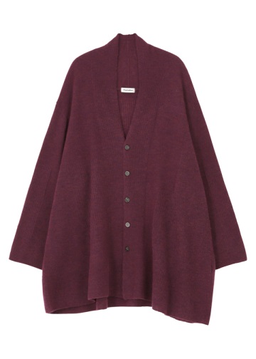 Plantation L-line / (O) ブラッシュドニット / ニットカーディガン