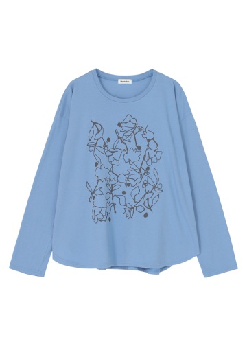 Plantation / ラインフラワードットT / カットソー