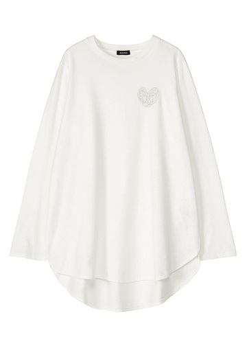 <先行予約> ZUCCa / HEART LOGO SHIRT TAIL T / カットソー