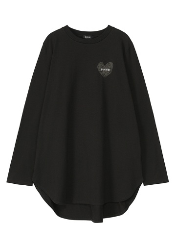 <先行予約> ZUCCa / HEART LOGO SHIRT TAIL T / カットソー