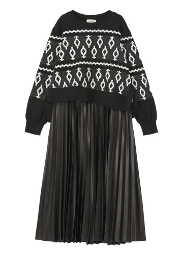 ZUCCa / (O) P ニットドッキング / ワンピース