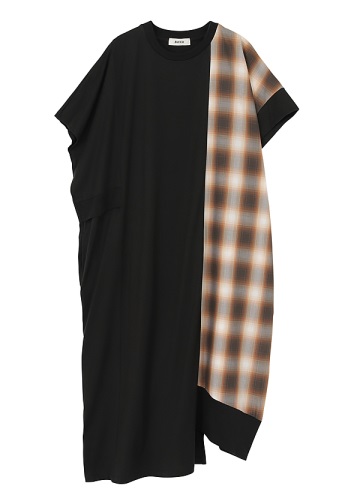 ZUCCa / P チェックドッキングジャージィー / ワンピース
