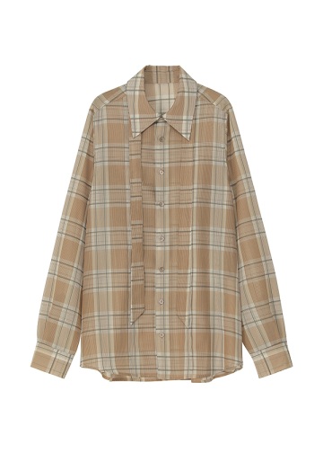 <先行予約> ZUCCa / SHEER CHECK / シャツ