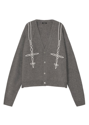 <先行予約> ZUCCa / EMBROIDERY KNIT / カーディガン