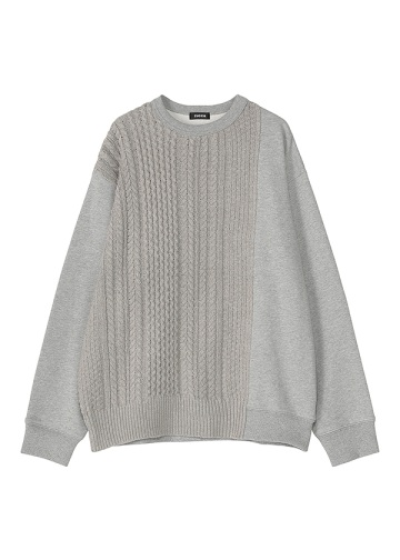 <先行予約> ZUCCa / ARAN KNIT SWEATSHIRT / トップス