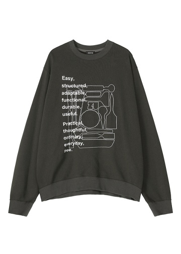 <先行予約> ZUCCa / TOOLS EMBROIDERY SWEATSHIRT / トップス