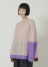 <��s�\��> NYA- / COLOR BLOCK KNIT / �j�b�g�v���I�[�o�[