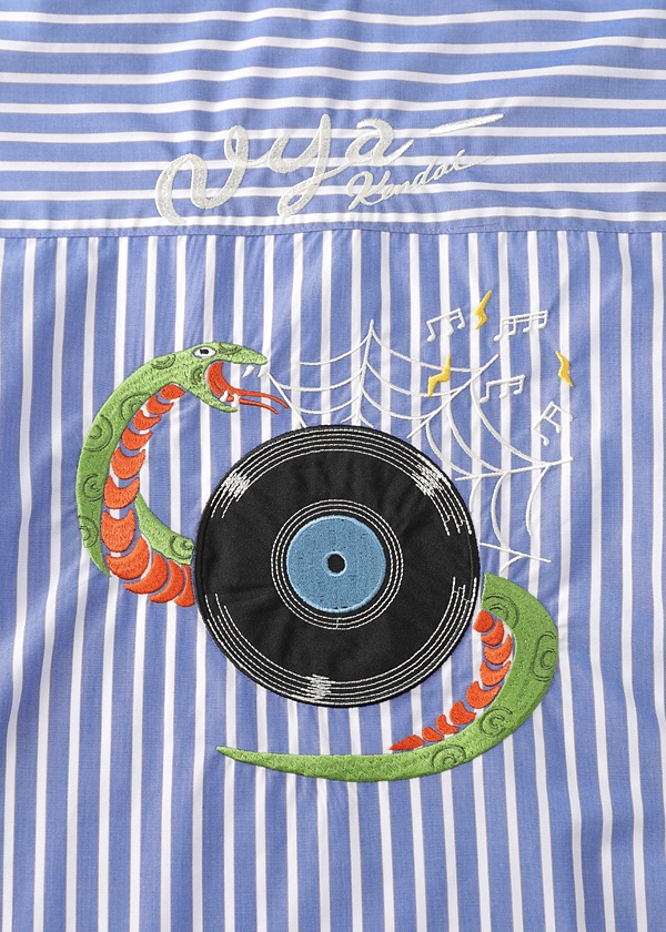 NYA- / P SNAKE GROOVE SHIRT / �����O�X���[�u�V���c