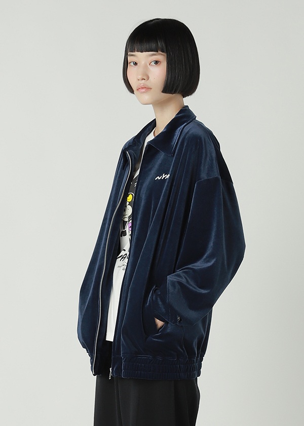 NYA- / ORNAMENT VELOUR BLOUSON / �u���]��