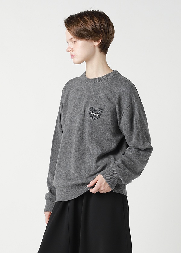 ZUCCa / HEART LOGO KNIT / �g�b�v�X