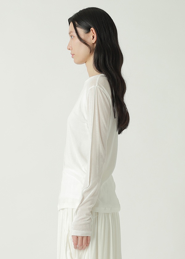 <��s�\��> ZUCCa / SHEER RIB KNIT / �J�b�g�\�[