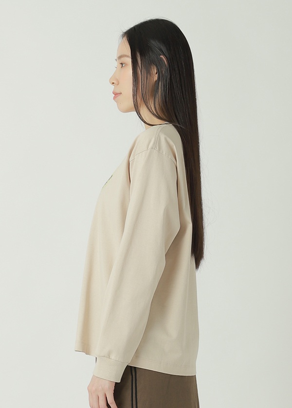 ZUCCa / S HEART EMBROIDERY L/S T / �J�b�g�\�[