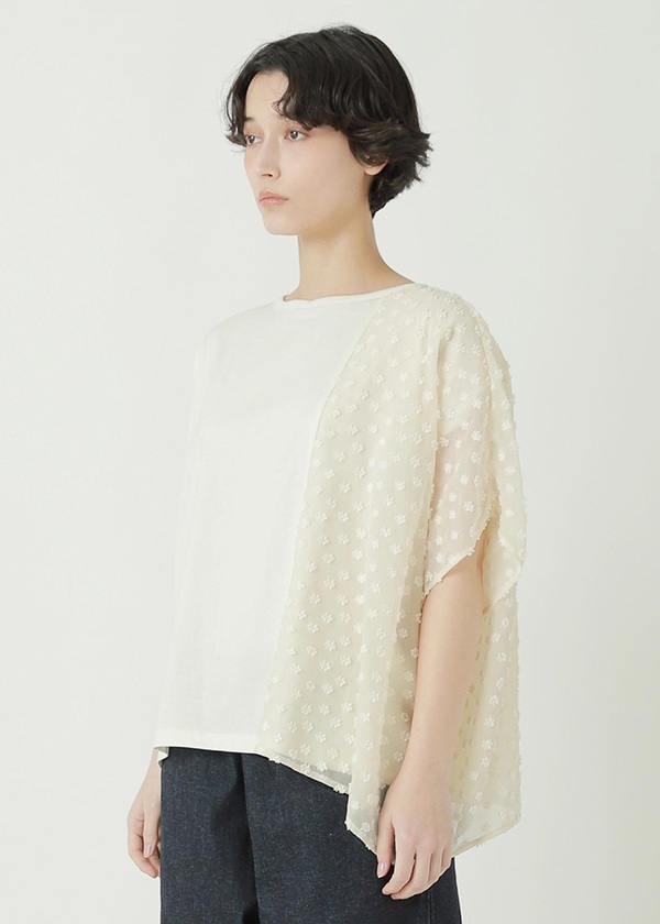 ZUCCa / JACQUARD DOCKING JERSEY / �J�b�g�\�[