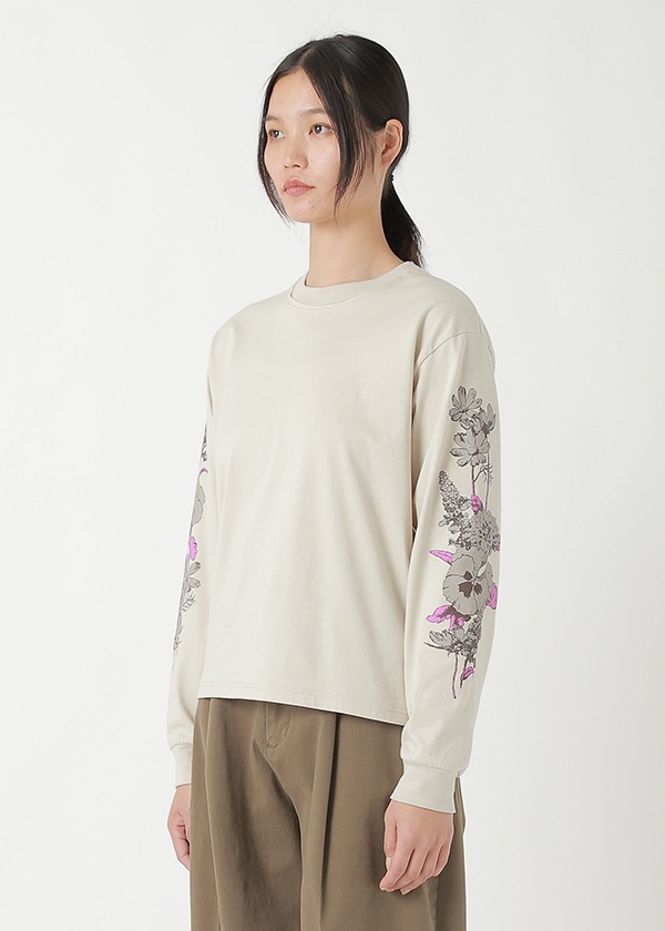 <��s�\��> ZUCCa / FLOWER SLEEVE T / �g�b�v�X