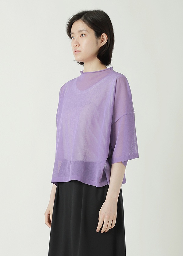 <��s�\��> ZUCCa / SHEER KNIT / �v���I�[�o�[