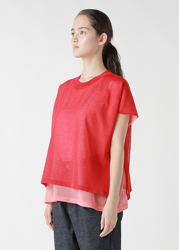 ZUCCa / DOUBLE SHEER KNIT / �g�b�v�X