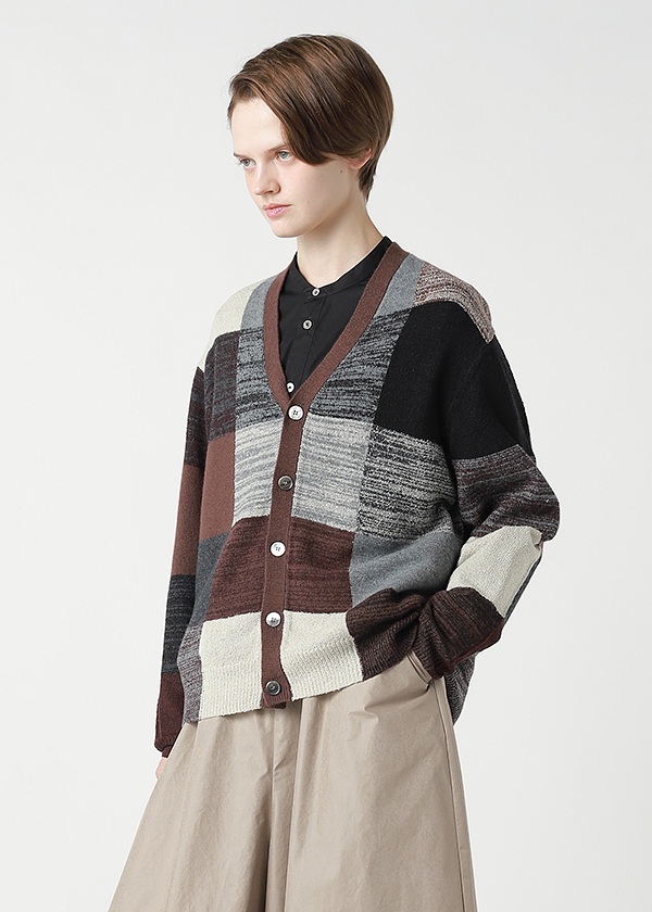 ZUCCa / COLOR BLOCK KNIT / �J�[�f�B�K��