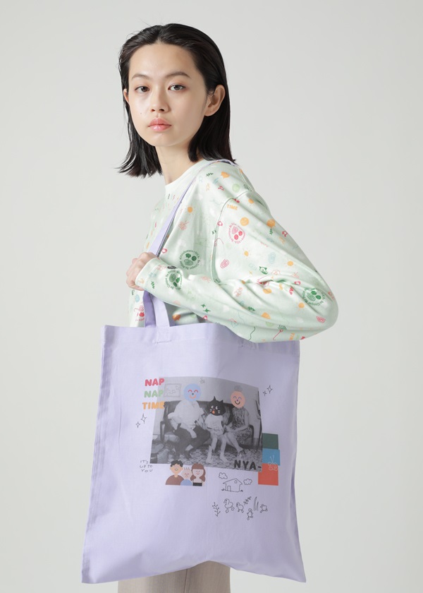 NYA- / COLLAGE TOTE BAG / �g�[�g�o�b�O