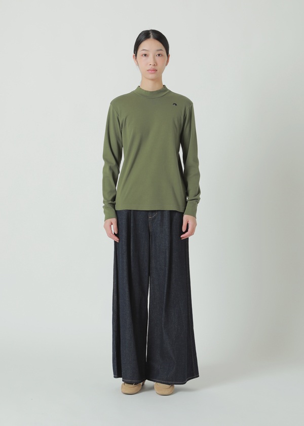 NYA- / PO BASIC MOCK NECK T / �����O�X���[�uT�V���c