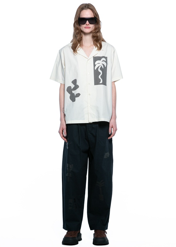 NYA- / BRUNCH SHIRT / �n�[�t�X���[�u�V���c