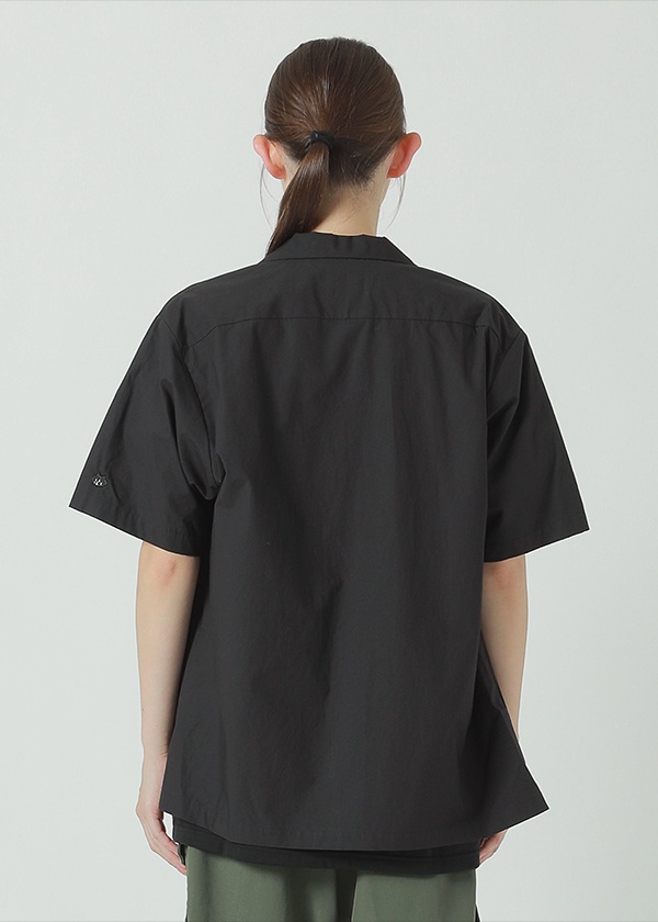 NYA- / OPEN COLLAR SHIRT / �n�[�t�X���[�u�V���c