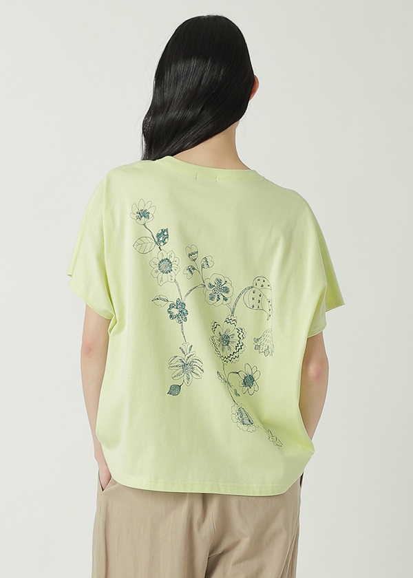 <��s�\��> ZUCCa / DRAWING FLOWER PRINT T / T�V���c