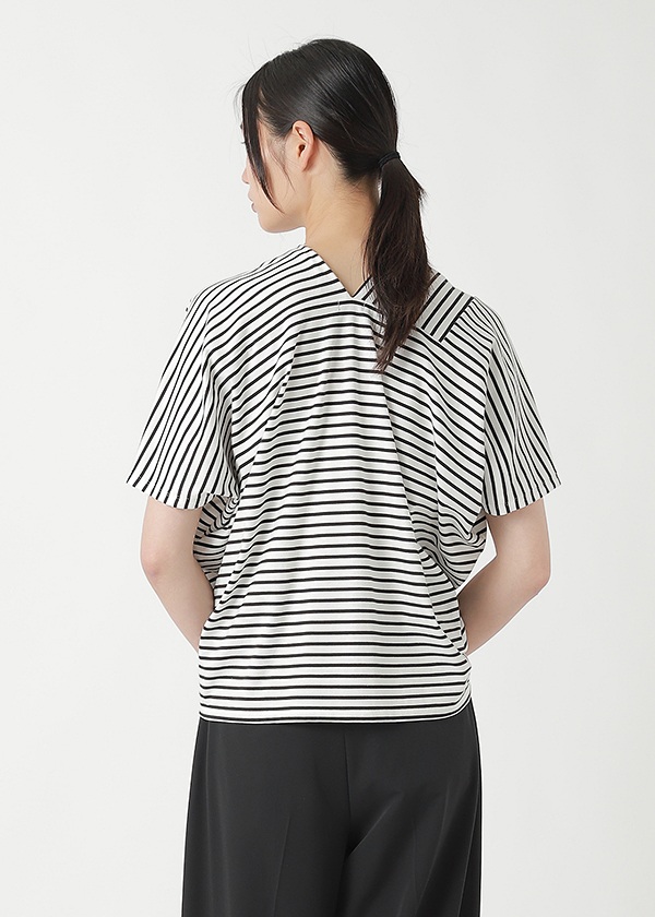 <��s�\��> ZUCCa / CENTER STRIPE JERSEY / �J�b�g�\�[