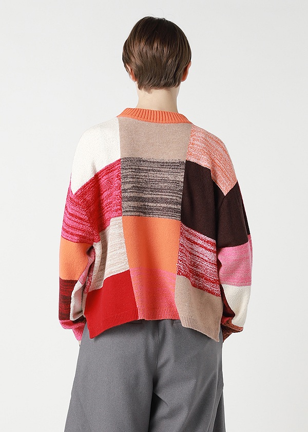 ZUCCa / COLOR BLOCK KNIT / �g�b�v�X