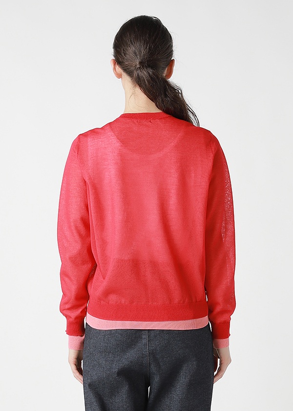 ZUCCa / DOUBLE SHEER KNIT / �J�[�f�B�K��