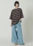 <��s�\��> NYA- / MULTI STRIPED T / T�V���c