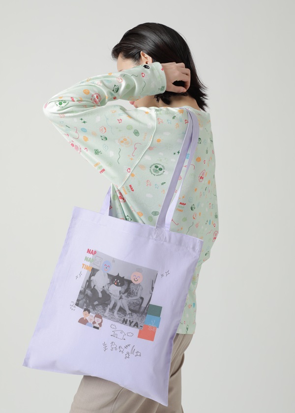 NYA- / COLLAGE TOTE BAG / �g�[�g�o�b�O