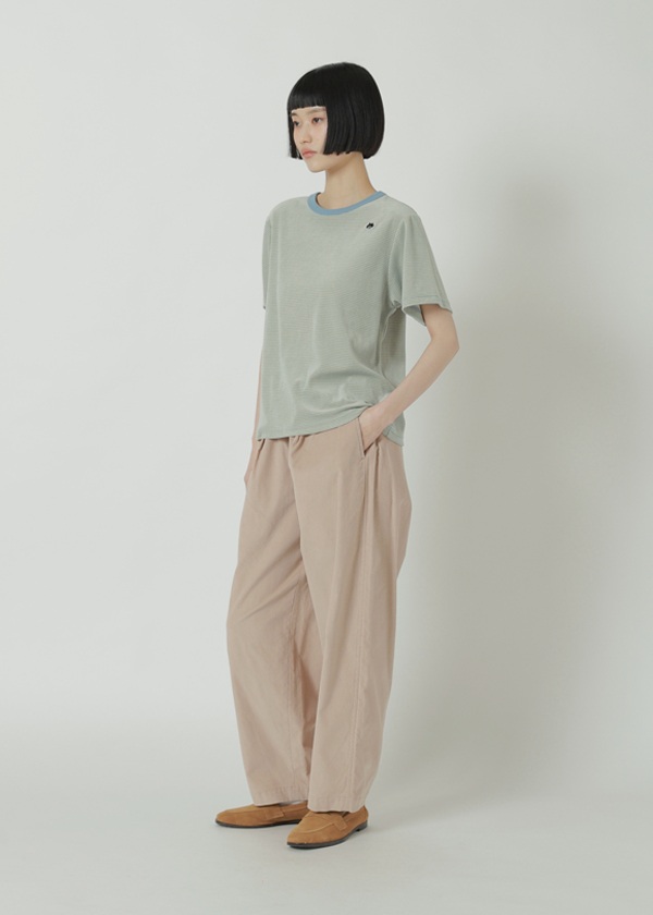 NYA- / VELOUR STRIPED T / T�V���c
