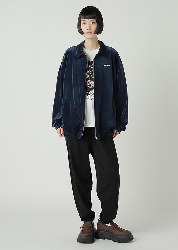 NYA- / ORNAMENT VELOUR BLOUSON / �u���]��