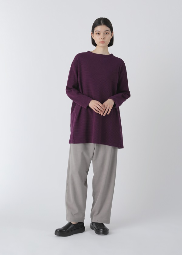 Plantation / P ストレッチワッフル / チュニック(M navy(13 