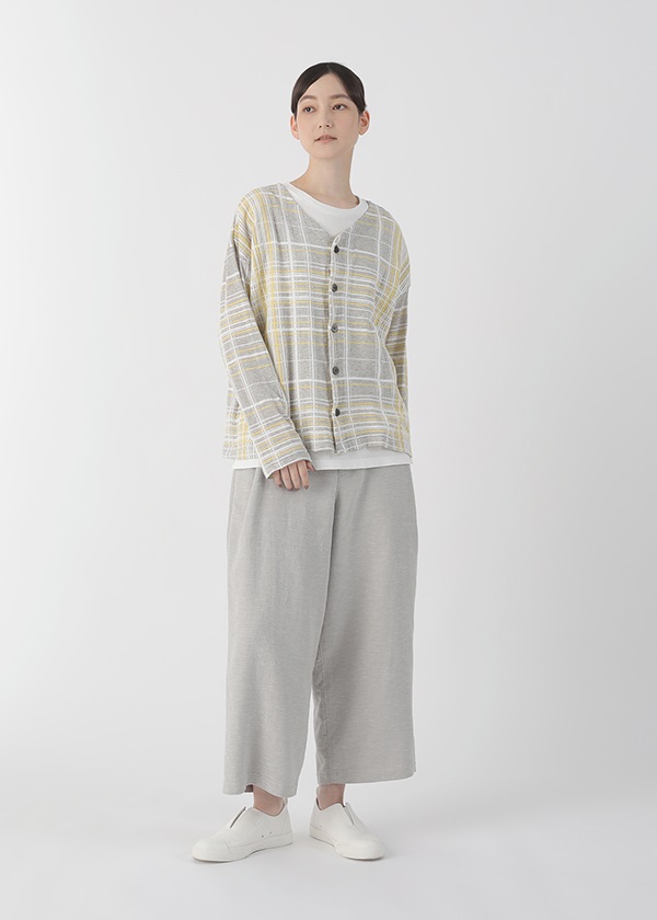 SALON adam et rope'｜フォックスウール片畦Vネックニット