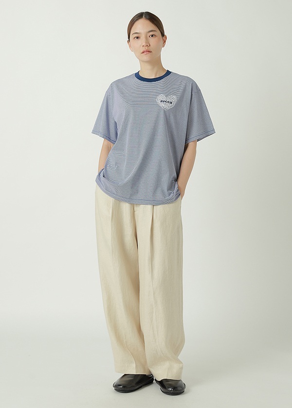 ZUCCa / HEART LOGO STRIPED T / T�V���c