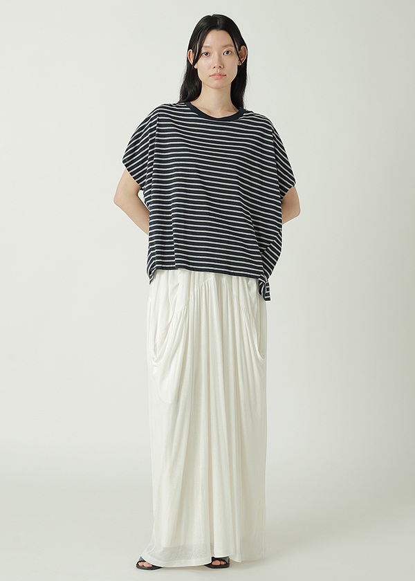<��s�\��> ZUCCa / DRAPE STRIPE JERSEY / �J�b�g�\�[
