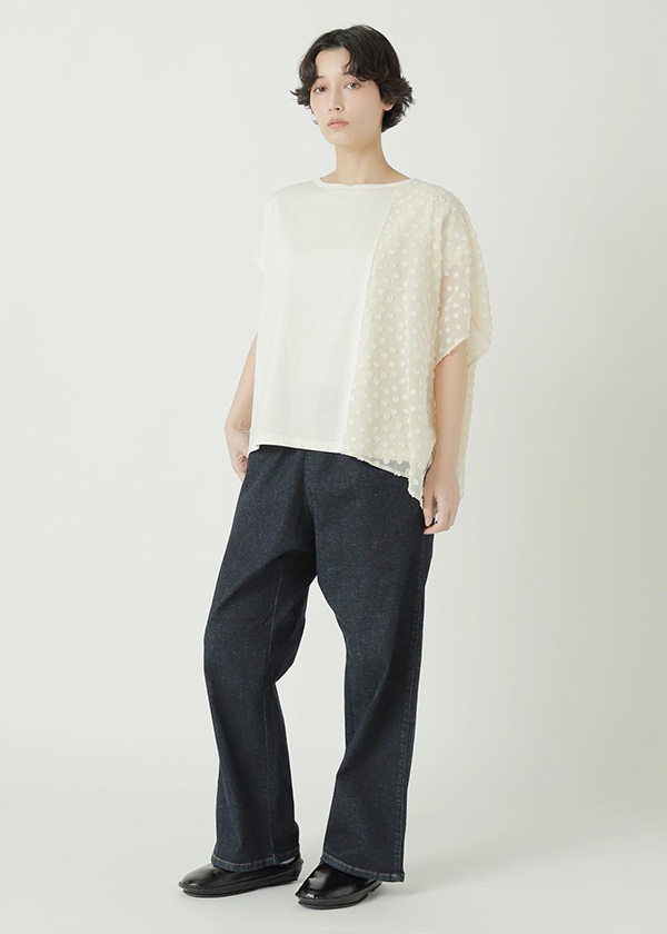 ZUCCa / JACQUARD DOCKING JERSEY / �J�b�g�\�[