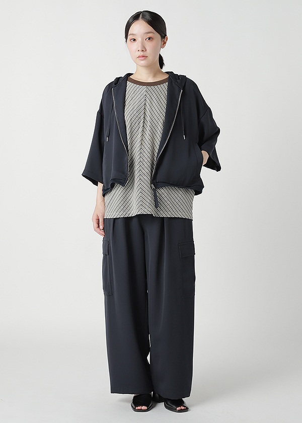 ZUCCa / PE DOBBY CLOTH / ブルゾン(M navy(13)): ZUCCa| A-net ONLINE