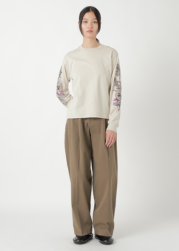 <��s�\��> ZUCCa / FLOWER SLEEVE T / �g�b�v�X
