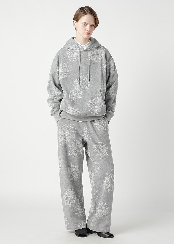 ZUCCa / FLOWER JACQUARD SWEATSHIRT / �t�[�f�B�[
