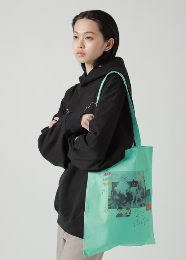 NYA- / COLLAGE TOTE BAG / �g�[�g�o�b�O
